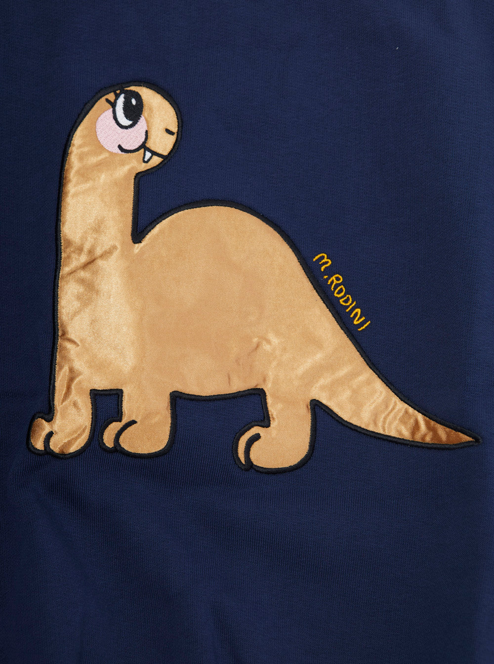 Mini Rodini Dinosaur Patch Sweatshirt — Navy, view 3