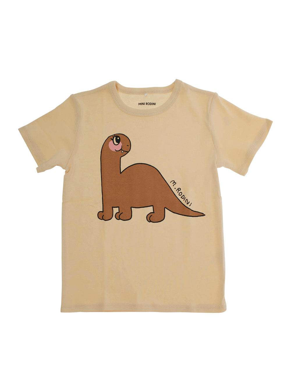 Mini Rodini Dinosaur-Print Cotton T-Shirt — Beige by Mini Rodini