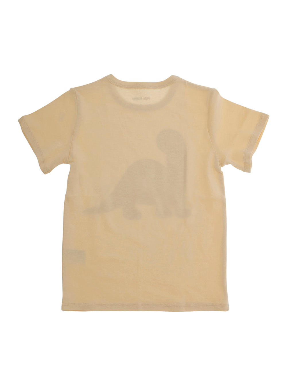 Mini Rodini Dinosaur-Print Cotton T-Shirt — Beige, view 2