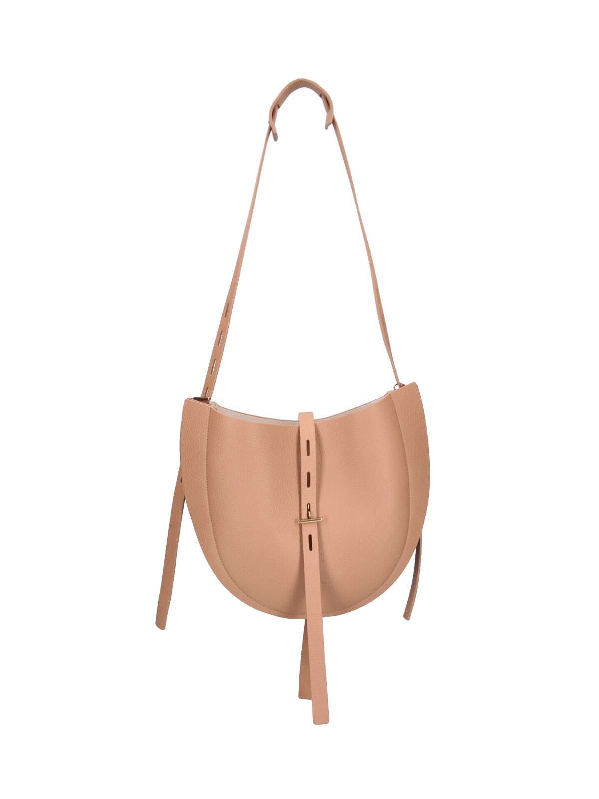 Minobossi Grained Leather Shoulder Bag — Pink by Minobossi