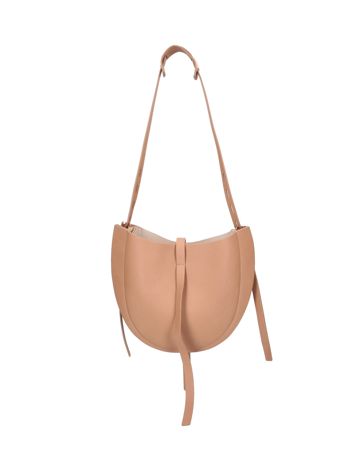 Minobossi Grained Leather Shoulder Bag — Pink, view 3