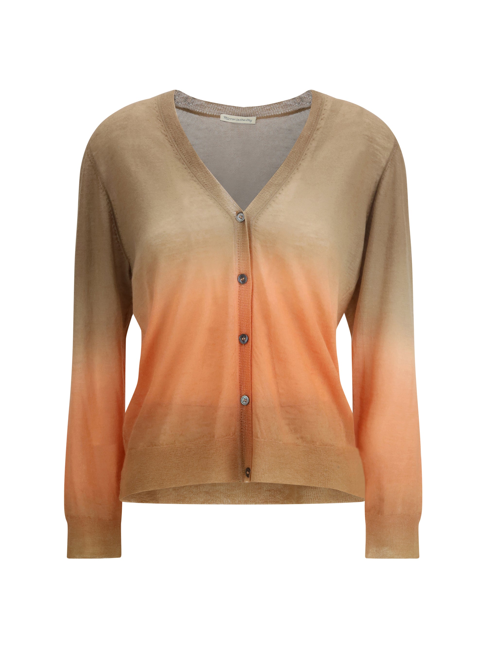 Mirror In The Sky Cardigan — Orange, view 3