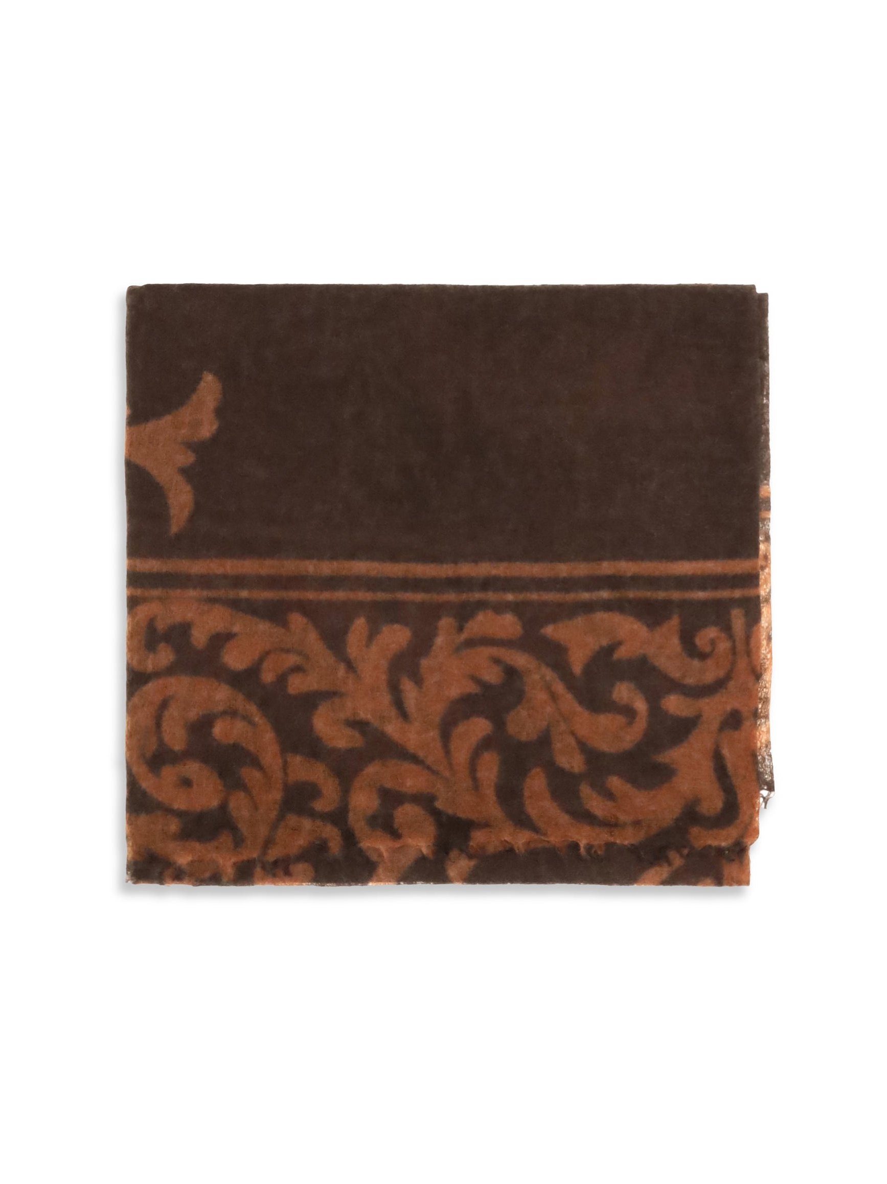Mirror In The Sky Cashmere Baroque Scarf — Brown by Mirror In The Sky