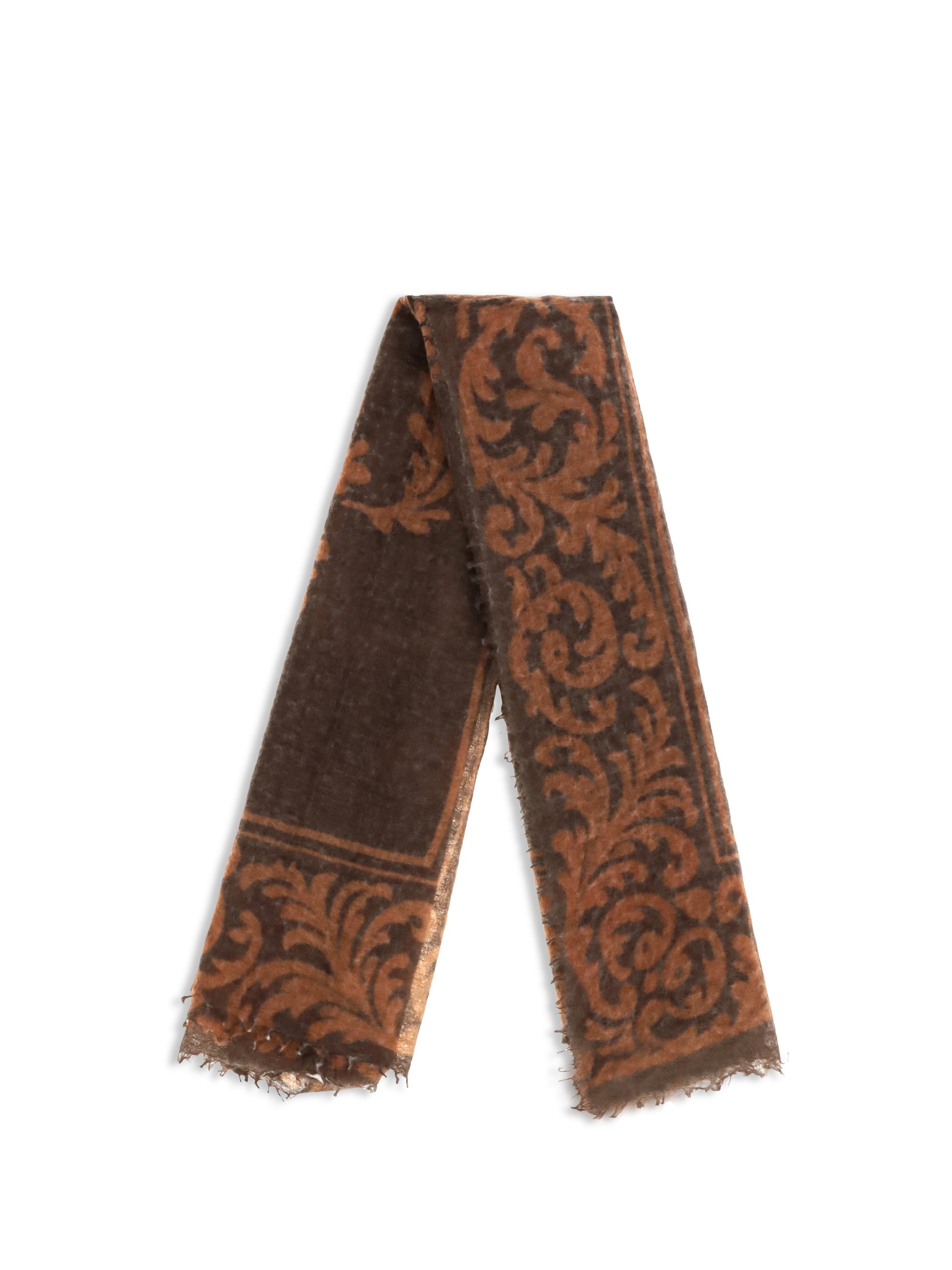 Mirror In The Sky Cashmere Baroque Scarf — Brown, view 2