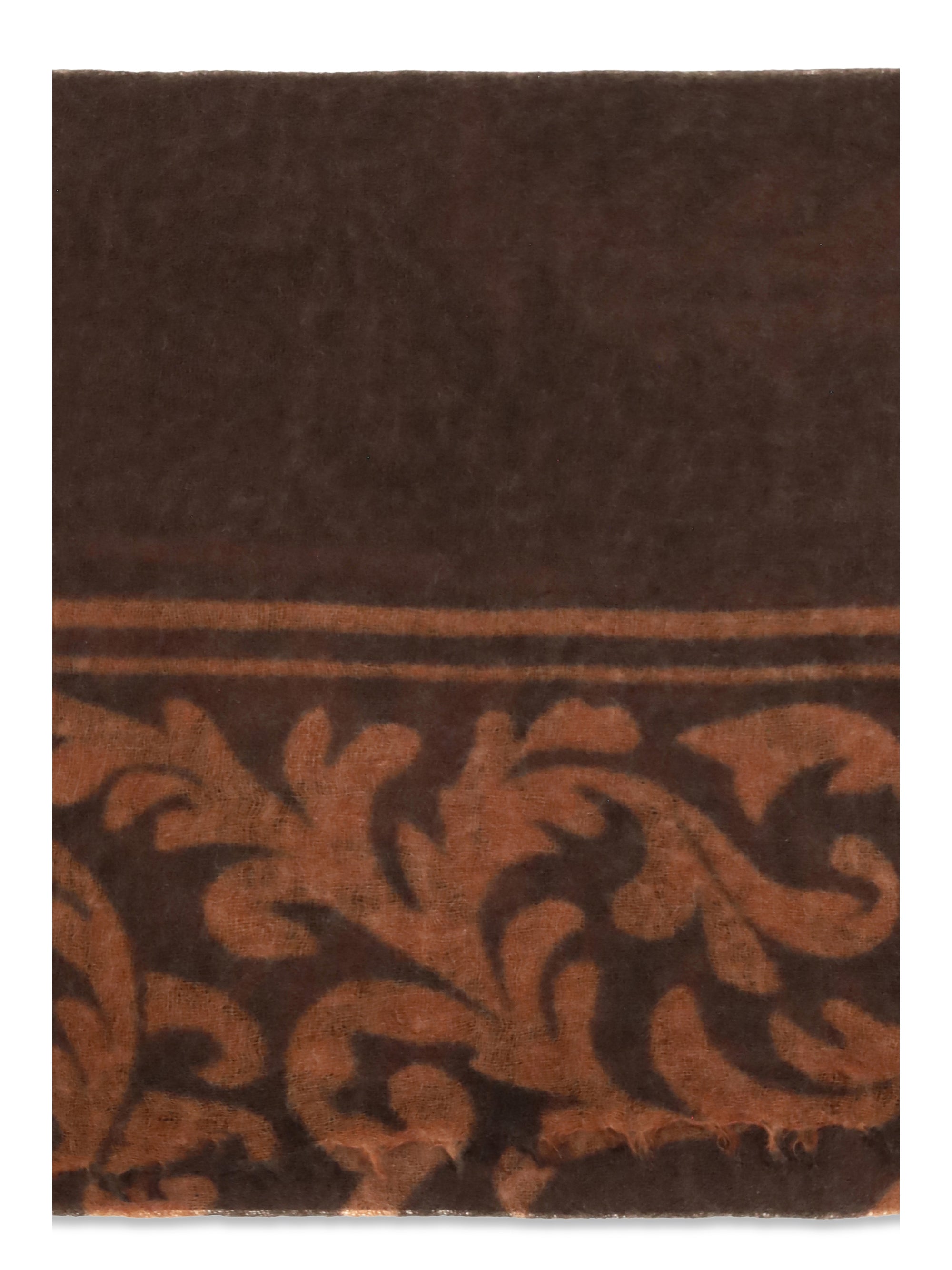 Mirror In The Sky Cashmere Baroque Scarf — Brown, view 3
