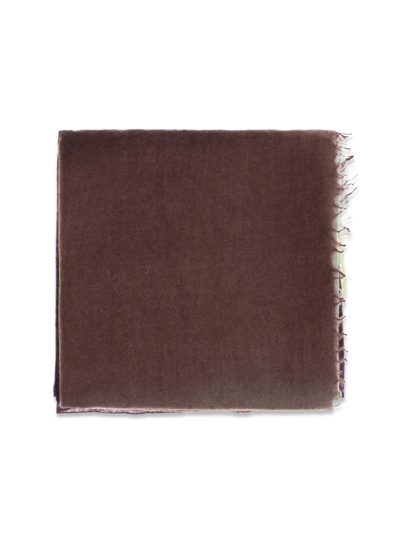 Mirror In The Sky Semi-Felted Degradé Cashmere Scarf — Brown by Mirror In The Sky