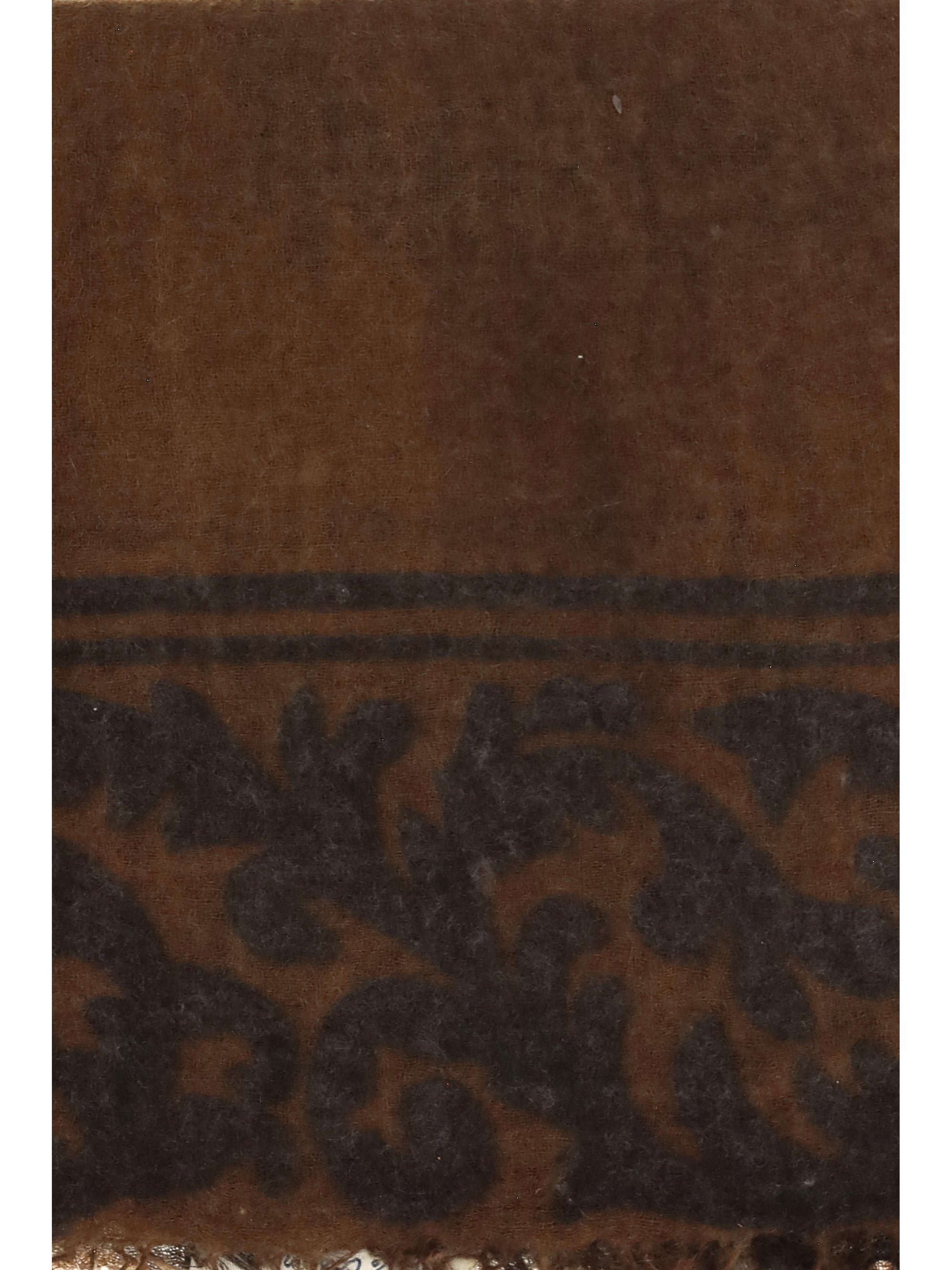 Mirror In The Sky Cashmere Baroque Scarf — Brown, view 3