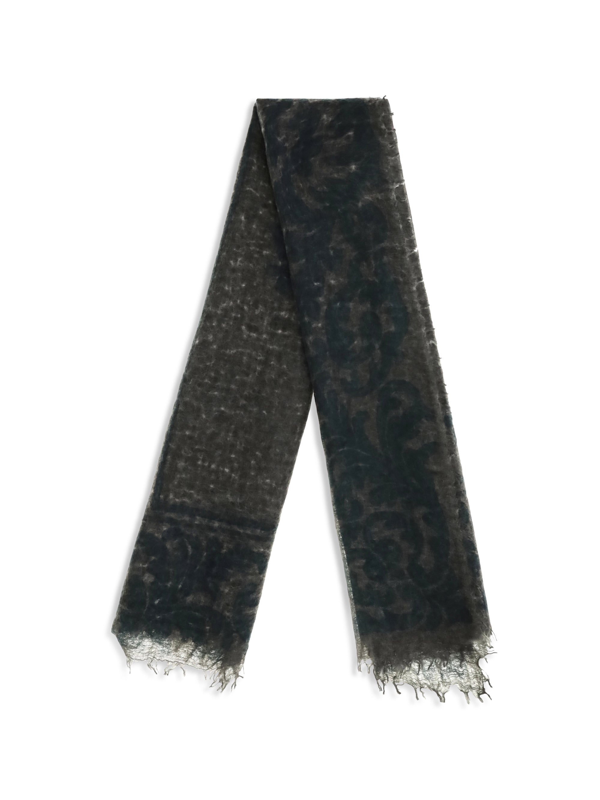 Mirror In The Sky Cashmere with Baroque Motif Scarf — Multicolor, view 2