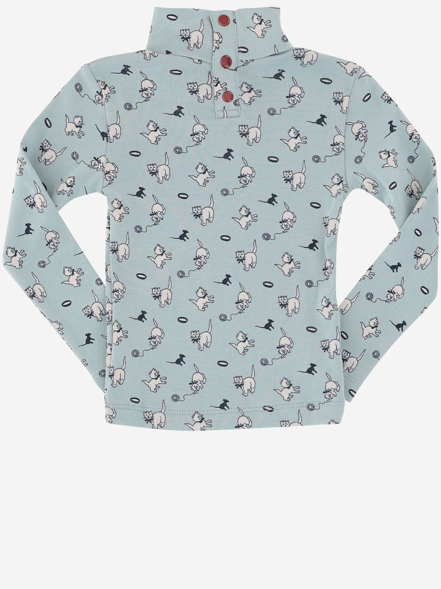 Misha & Puff Printed Organic Pima Cotton Sweater — Blue by Misha & Puff
