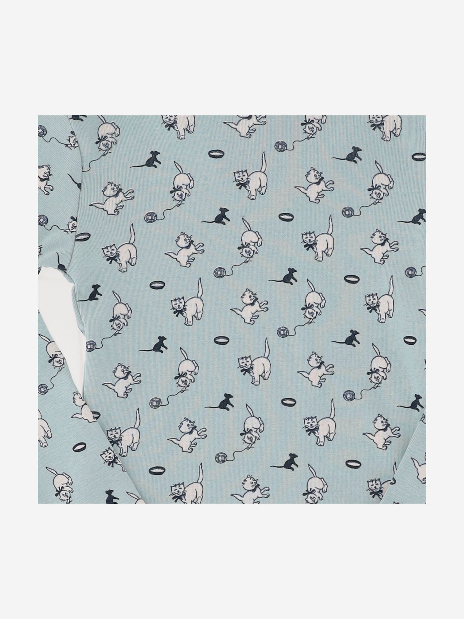 Misha & Puff Printed Organic Pima Cotton Sweater — Blue, view 2