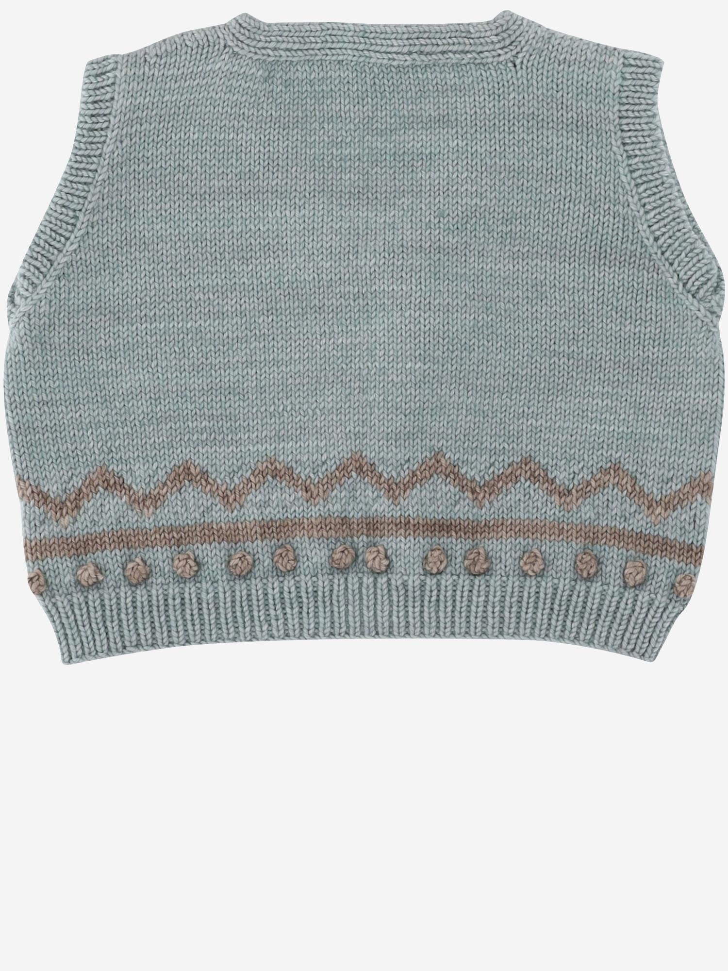Misha & Puff Merino Wool Knit Vest — Blue by Misha & Puff