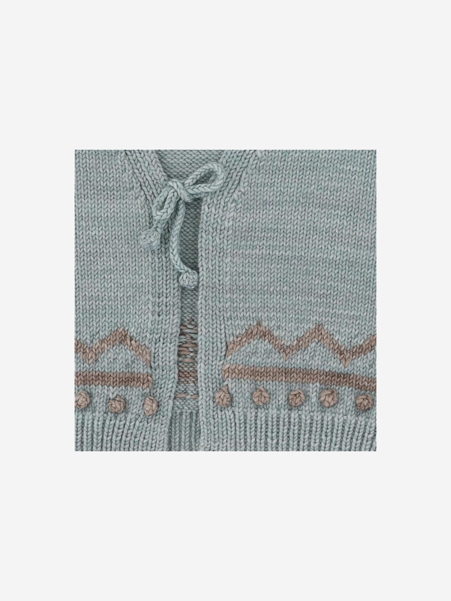 Misha & Puff Merino Wool Knit Vest — Blue, view 2