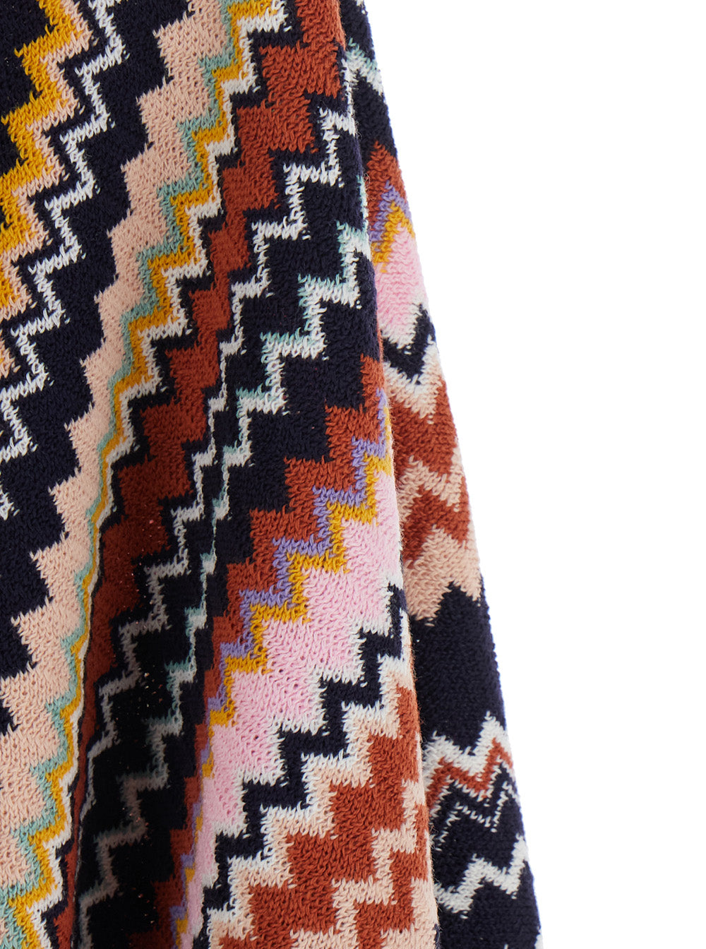 Missoni Wool-Blend Chevron Knit Cape — Multicolor, view 3