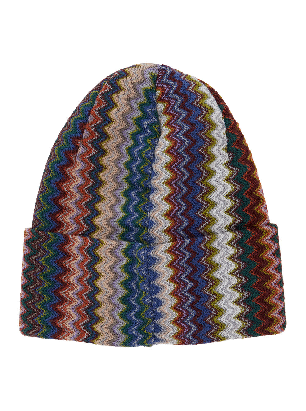 Missoni CPRAWMUA774 Wool Blend Jacquard Beanie — Brown, view 2