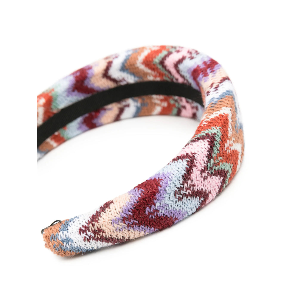 Missoni Multicolor Knit Headband — Multicolor, view 3