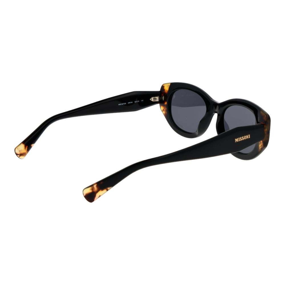 Missoni MI-1067721 Oval Acetate Sunglasses — Black, view 3