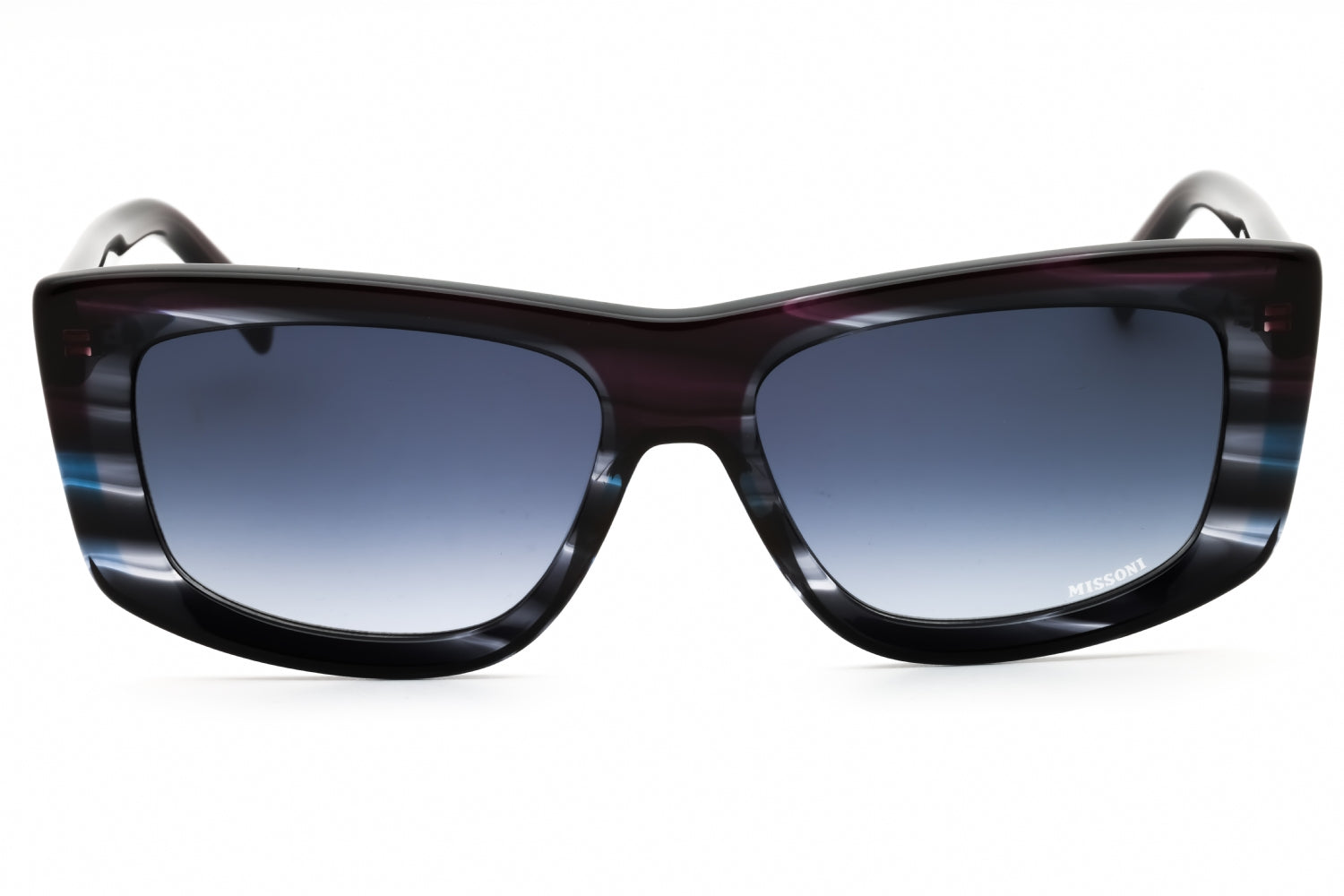 Missoni MIS0111S Rectangular Frame Sunglasses — Blue, view 2