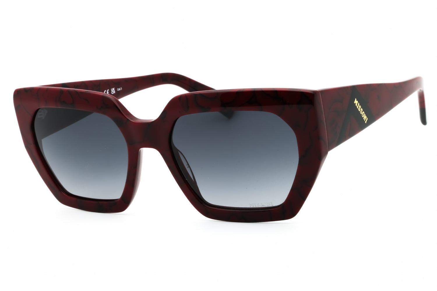 Missoni MIS0170S Cat-Eye Plastic Sunglasses — Burgundy by Missoni
