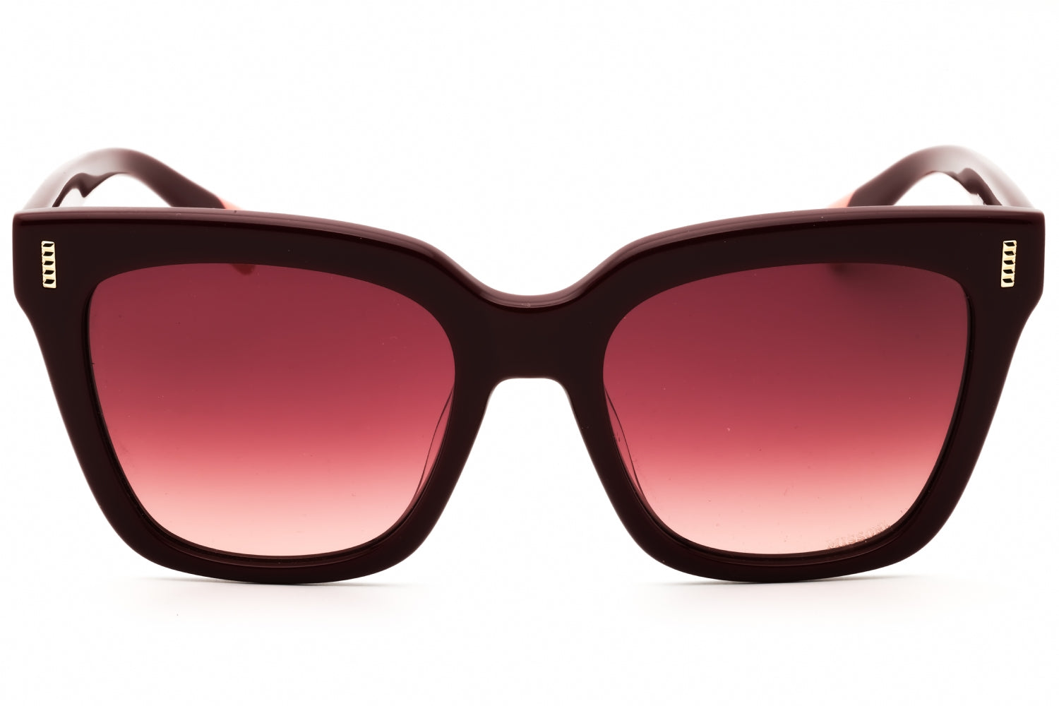 Missoni MIS0206GS Oversized Rectangular Sunglasses — Burgundy, view 2