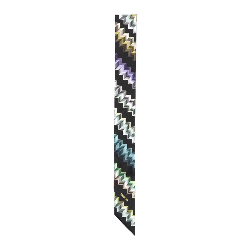 Missoni Fine Knit Wool Scarf — Black by Missoni