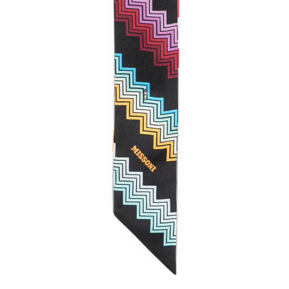 Missoni Zigzag Jacquard Scarf — Black, view 3
