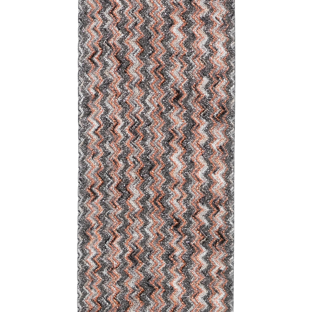 Missoni Zigzag Knit Scarf — Gray, view 2