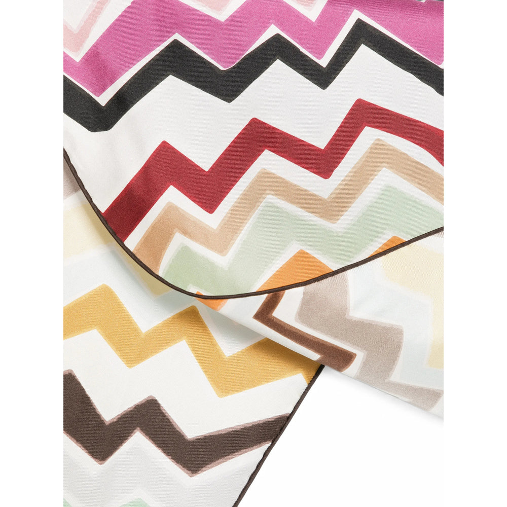 Missoni Zig-Zag Print Silk Scarf — Multicolor, view 2