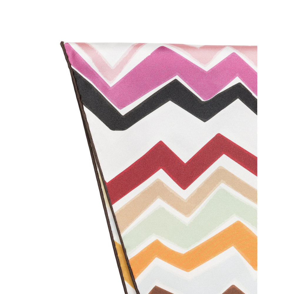 Missoni Zig-Zag Print Silk Scarf — Multicolor, view 3