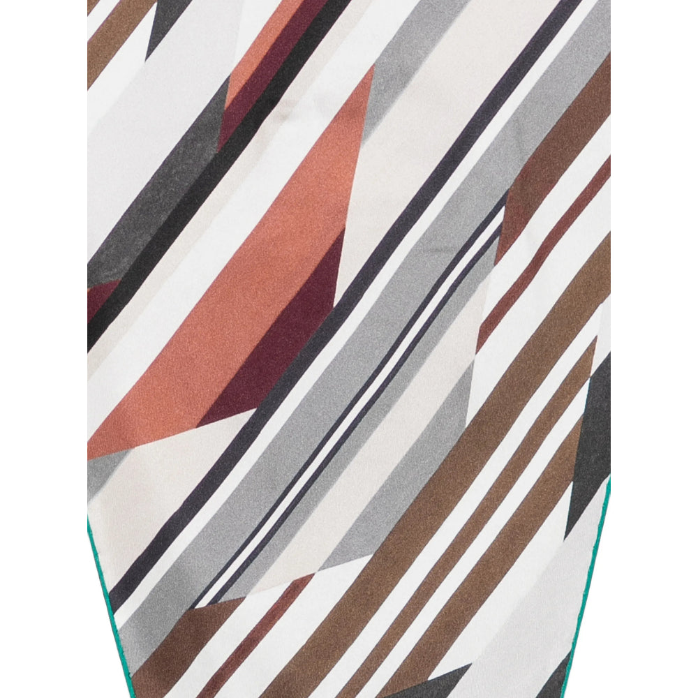 Missoni Triangular Geometric Silk Scarf — Multicolor, view 3