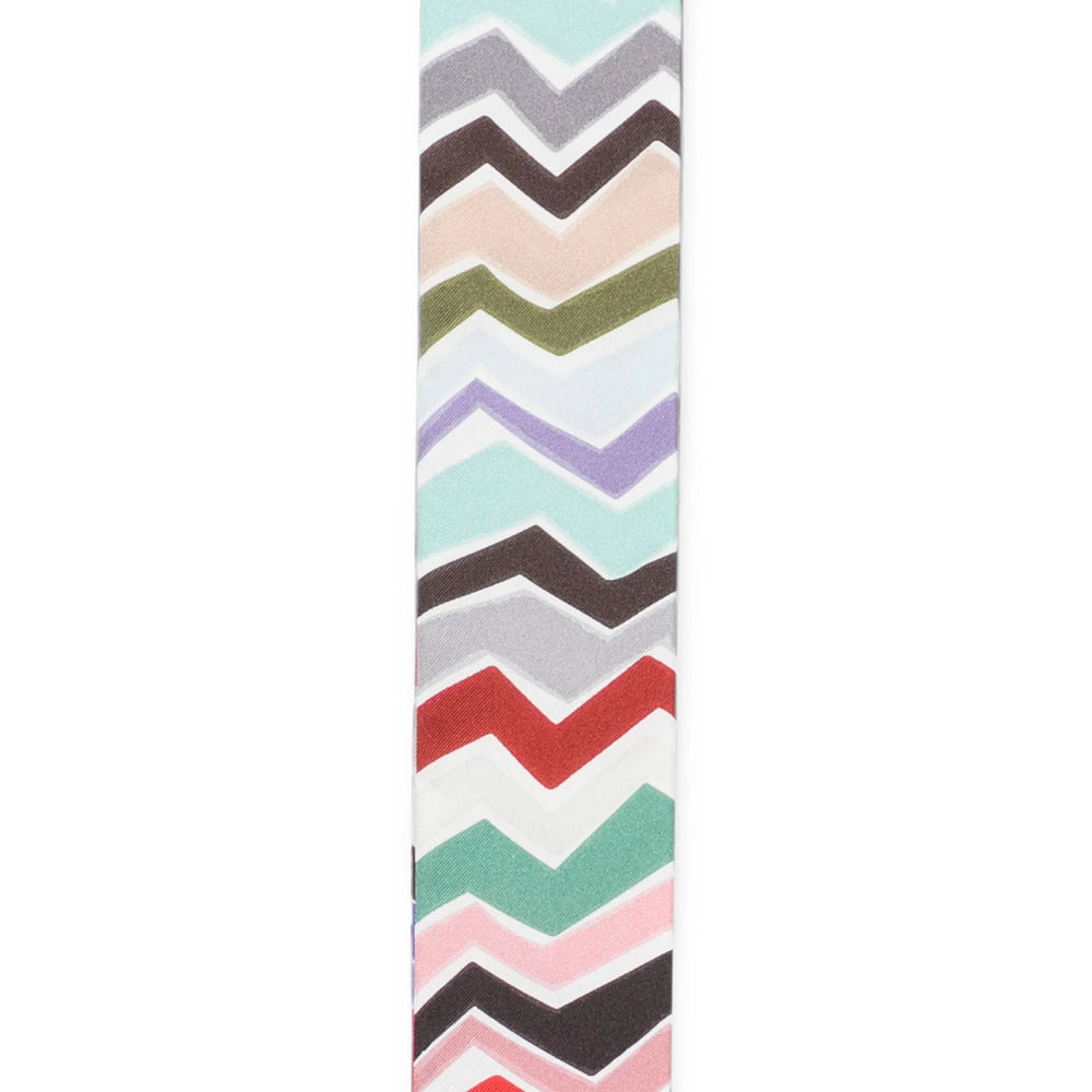Missoni Silk Zigzag Print Scarf — Purple, view 3