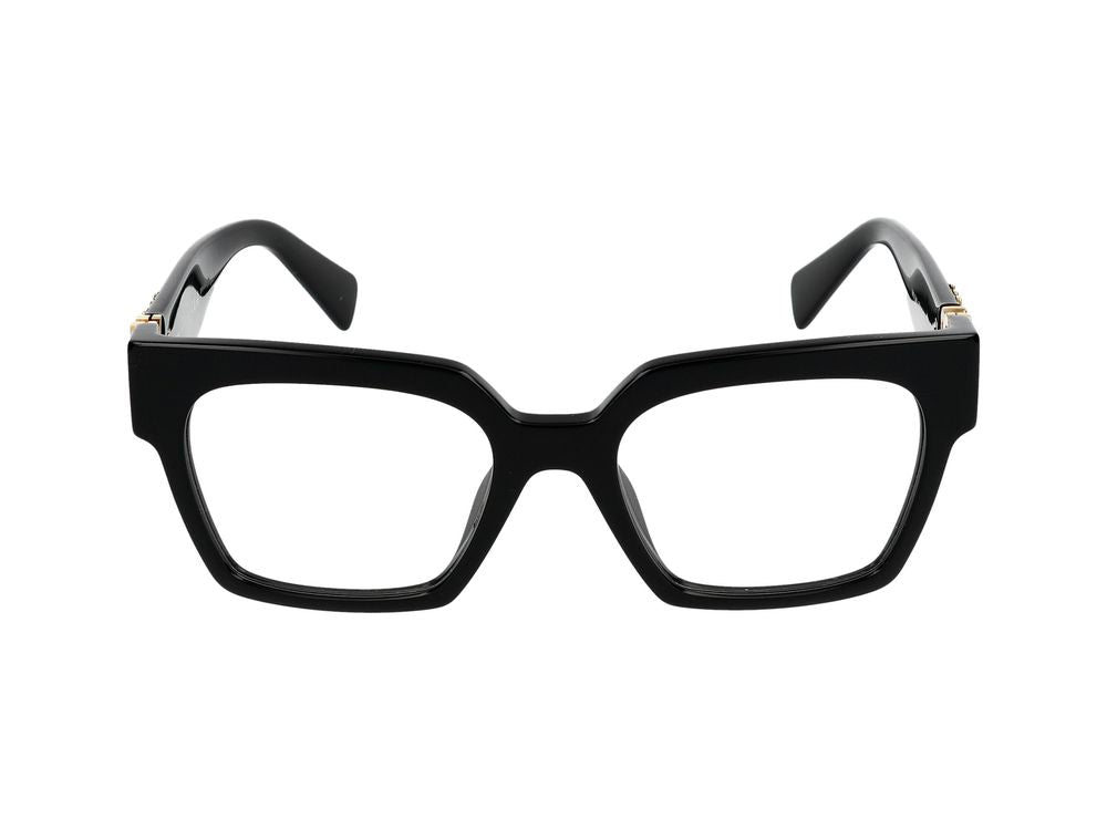 Miu Miu 0MU Oversized Acetate Eyeglasses — Black, view 4