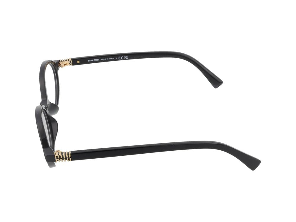 Miu Miu 0MU Eyeglasses — Black, view 3