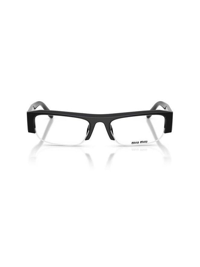 Miu Miu 0MU Blue-Violet Light Filter Eyeglasses — Black, view 4
