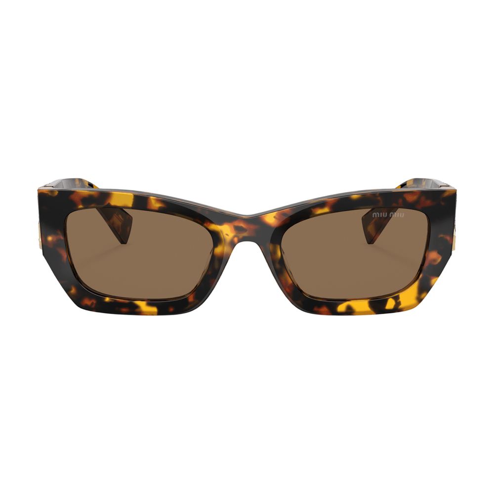 Miu Miu 0MU09WS-VAU06B53 Tortoiseshell Acetate Sunglasses — Brown by Miu Miu
