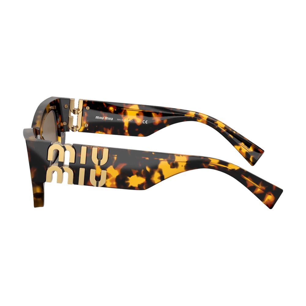 Miu Miu 0MU09WS-VAU06B53 Tortoiseshell Acetate Sunglasses — Brown, view 2
