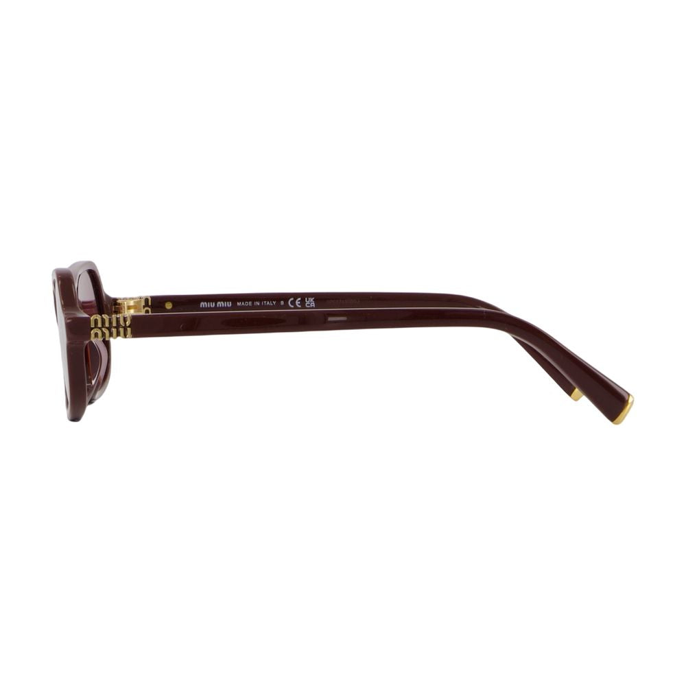Miu Miu 0MUB10SU-26L20Y55 Acetate Sunglasses — Burgundy, view 2