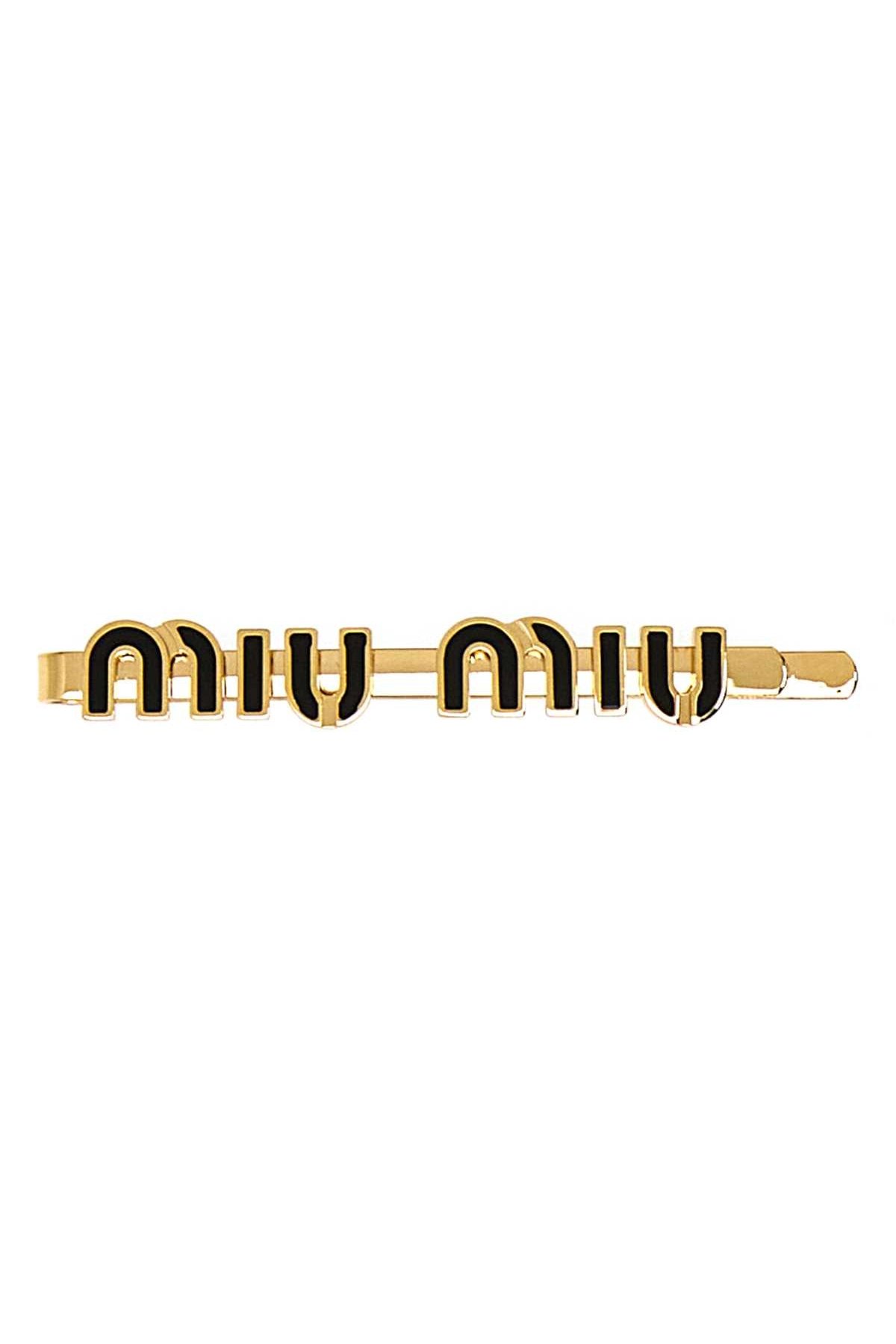 Miu Miu Capelli Hair Clip — Gold by Miu Miu