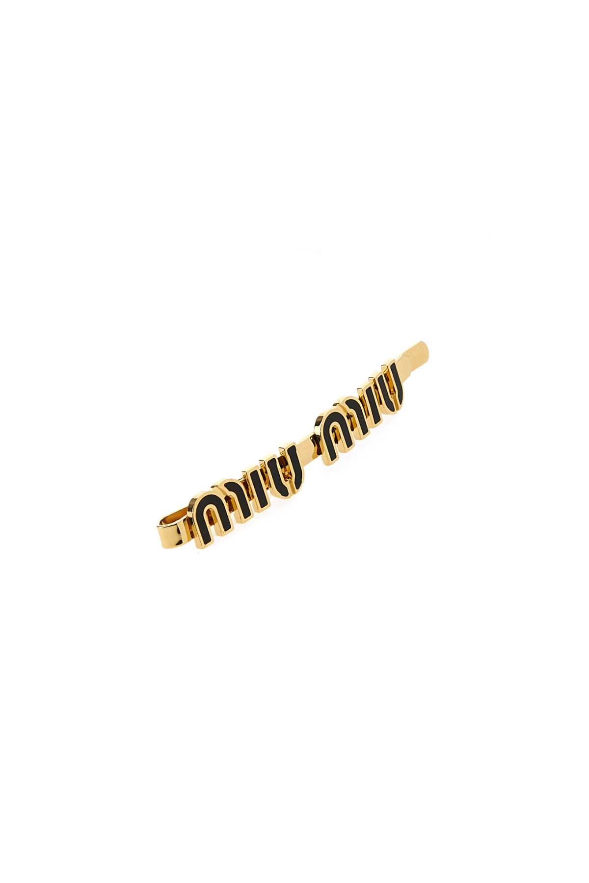 Miu Miu Capelli Hair Clip — Gold, view 2