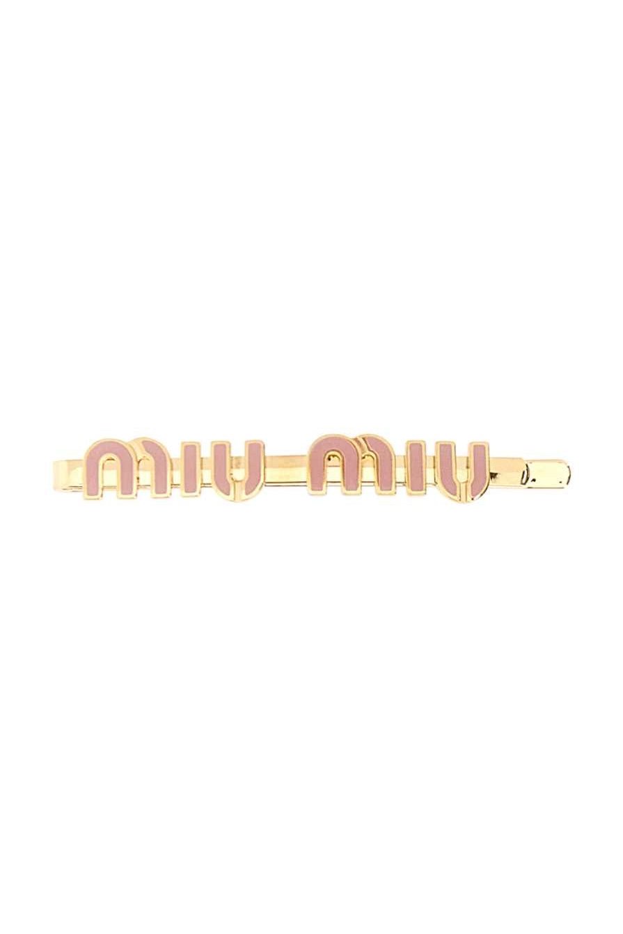 Miu Miu Capelli Hair Clip — Gold by Miu Miu