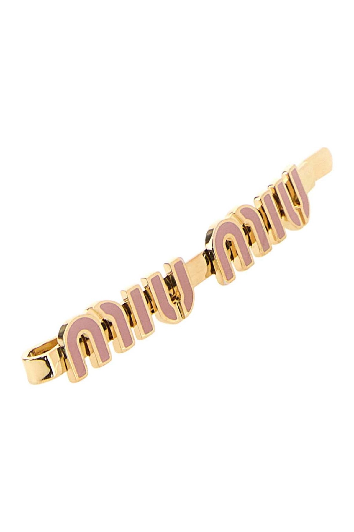 Miu Miu Capelli Hair Clip — Gold, view 2