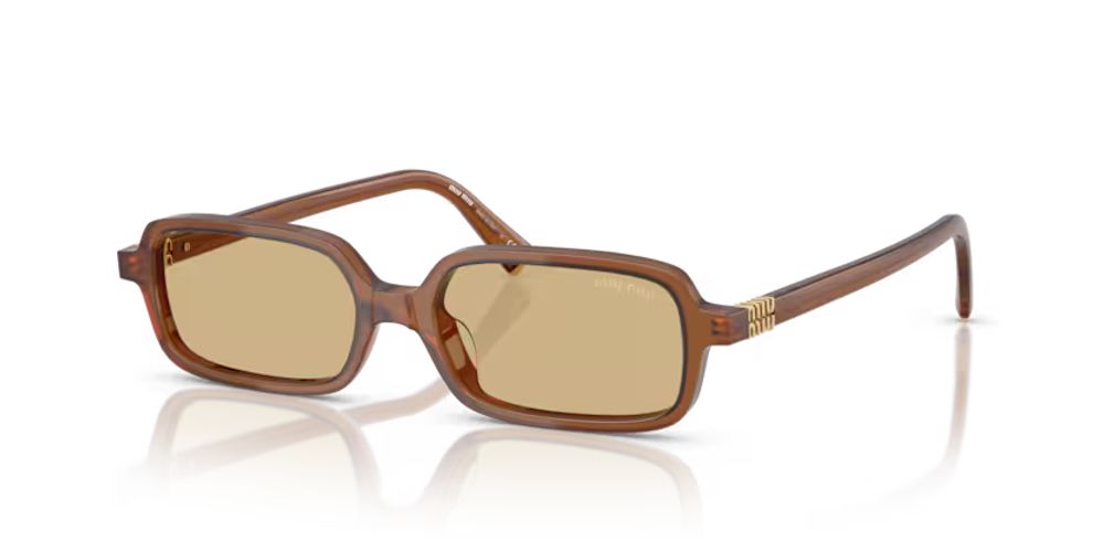 Miu Miu Eyewear MU11ZS Sunglasses — Brown, view 2