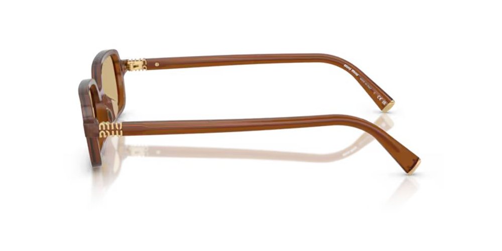 Miu Miu Eyewear MU11ZS Sunglasses — Brown, view 3