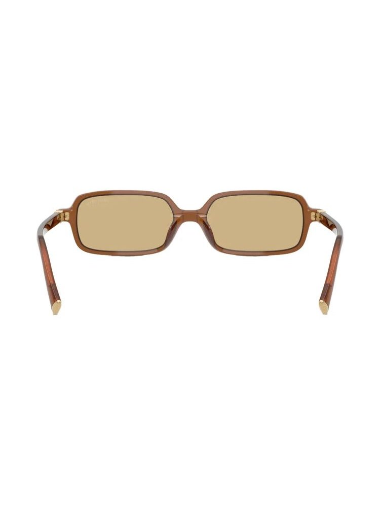 Miu Miu Eyewear MU11ZS Sunglasses — Brown, view 4
