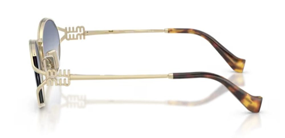 Miu Miu Eyewear MU52YS Sunglasses — Gold, view 3