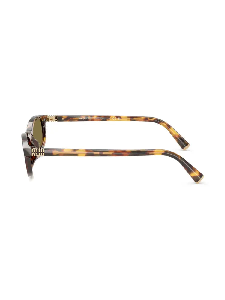 Miu Miu Eyewear MUA06S14L09Z Tortoiseshell Acetate Sunglasses — Brown, view 3