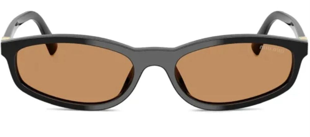 Miu Miu Eyewear MUA06S16K10I Black Acetate Sunglasses — Black by Miu Miu Eyewear