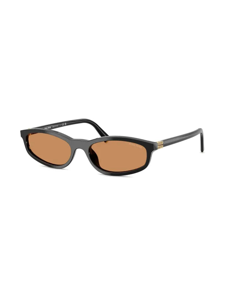 Miu Miu Eyewear MUA06S16K10I Black Acetate Sunglasses — Black, view 2