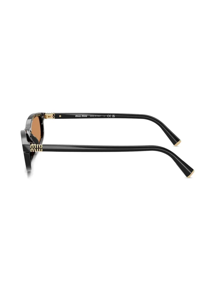 Miu Miu Eyewear MUA06S16K10I Black Acetate Sunglasses — Black, view 3