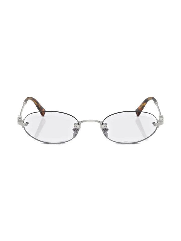 Miu Miu Eyewear MUA54S Eyeglasses — Silver by Miu Miu Eyewear