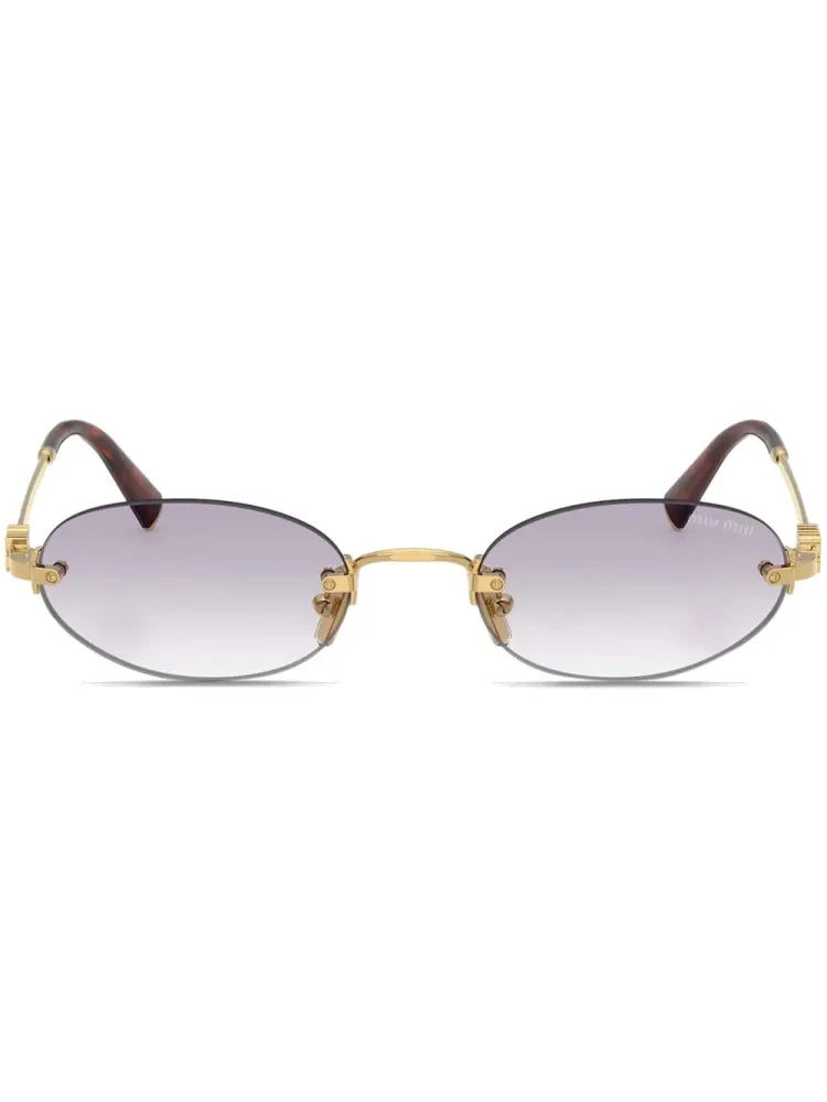 Miu Miu Eyewear MUA54S5AK04O Sunglasses — Gold by Miu Miu Eyewear